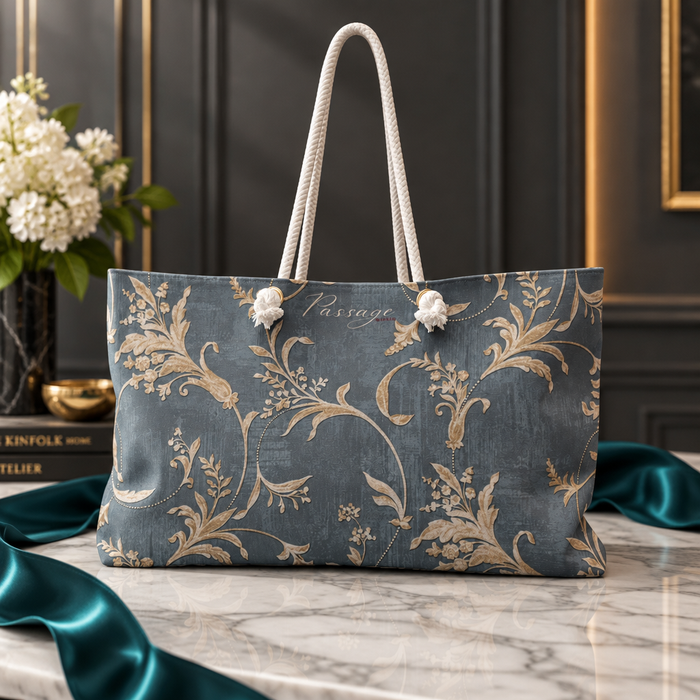 Vintage Damask Weekender Bag