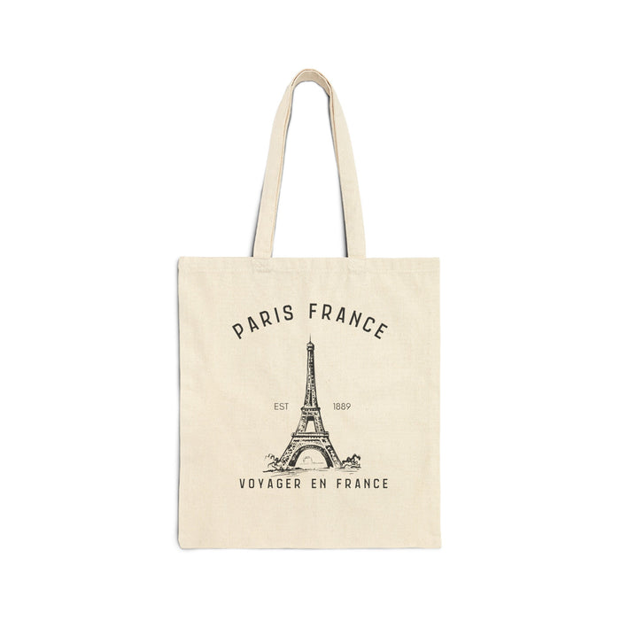 Paris Travel Canvas Tote
