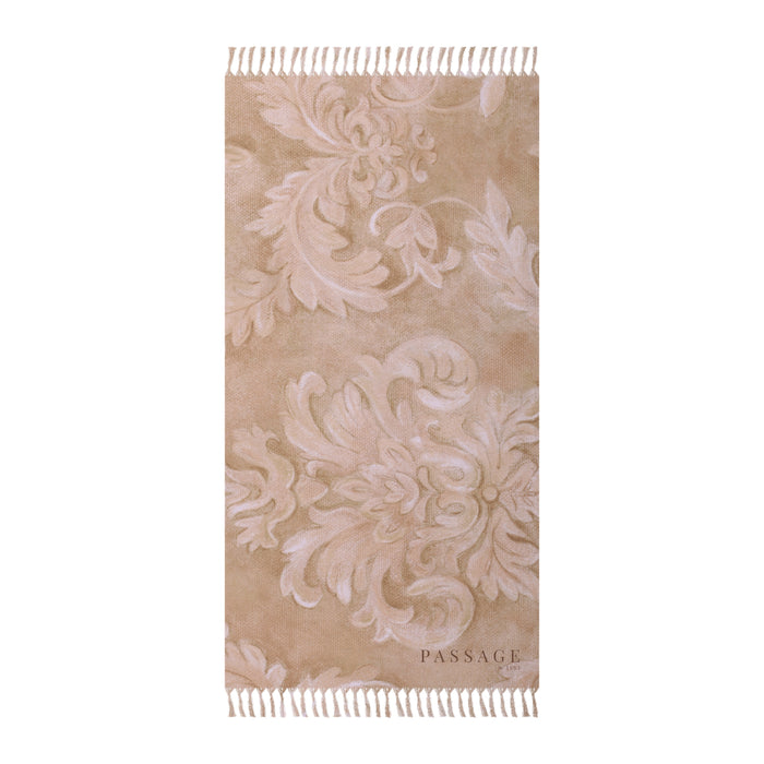 Antique Floral Damask Picnic & Beach Towel