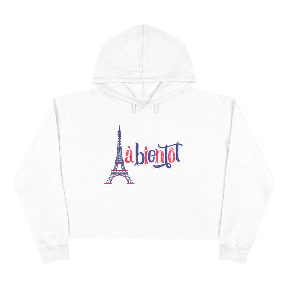 À Bientôt Cropped Hoodie