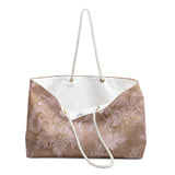 Antique Damask Floral Weekender Bag