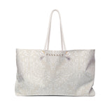 Grand Tour Damask in Parchment Floral Weekender Bag