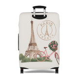 Paris France Romantic Stretch Luggage Cover