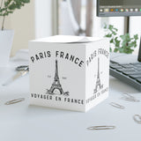 Paris Travel Sticky Note Cube