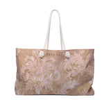 Antique Damask Floral Weekender Bag
