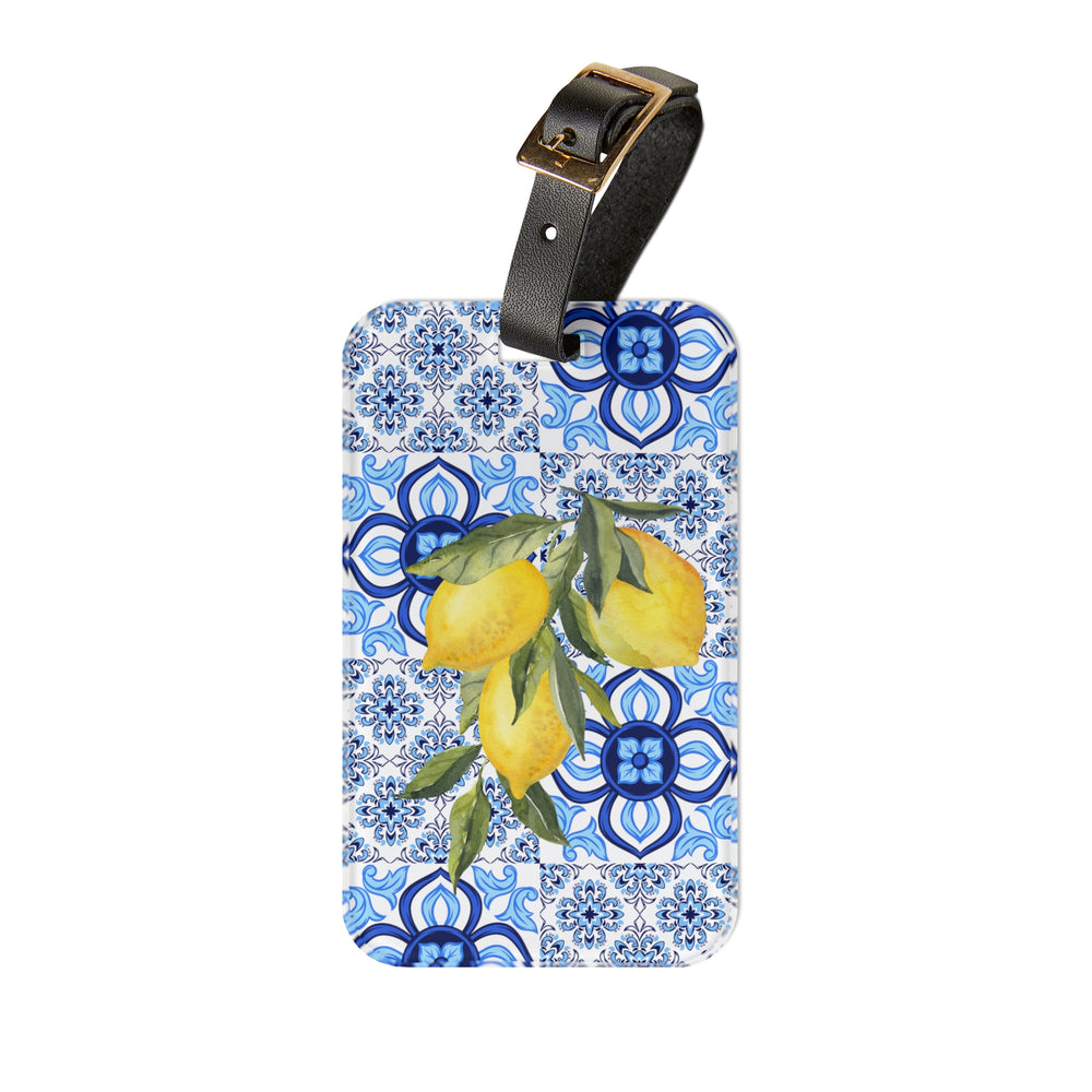 Amalfi Coast Tiles & Lemons Luggage Tag