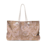 Antique Damask Floral Weekender Bag