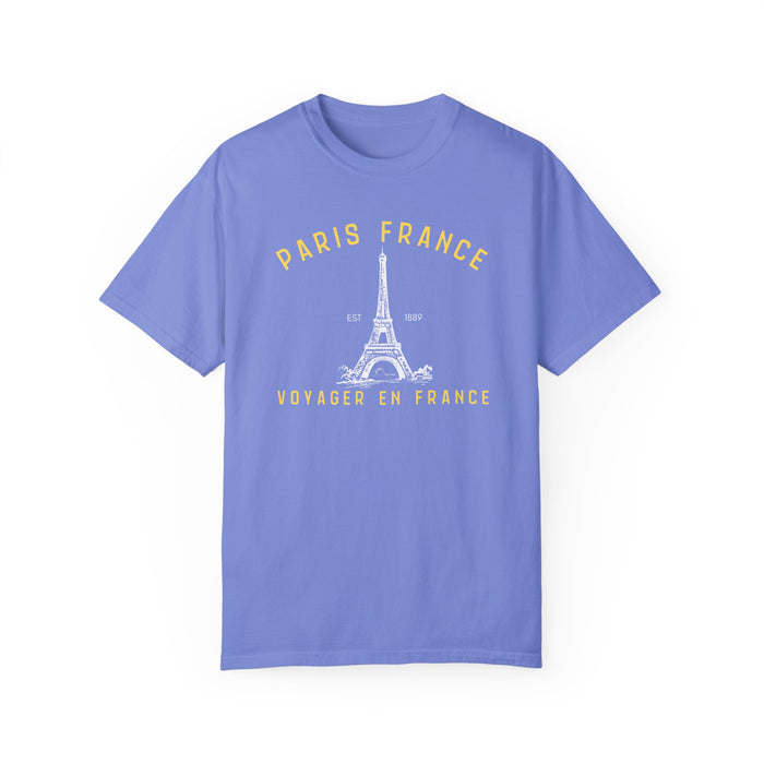 Paris Travel Garment-Dyed T-Shirt