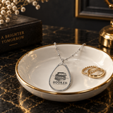 Booked for the Foreseeable Future Oval Necklace