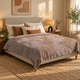 Antique Floral Damask Velveteen Blanket