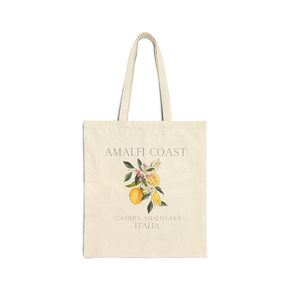Amalfi Coast Lemons Canvas Tote
