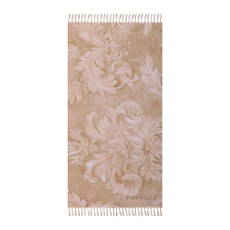 Antique Floral Damask Picnic & Beach Towel