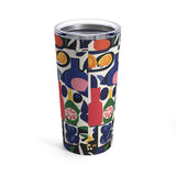 Modern Mediterranean Abstract Art Tumbler
