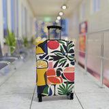 Modern Mediterranean Abstract Art Luggage Cover