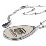 Booked for the Foreseeable Future Oval Necklace