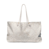 Grand Tour Damask in Parchment Floral Weekender Bag